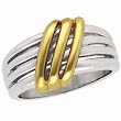 Two Tone Classic style Fancy Ring