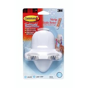 3M Command 17601B Toothbrush Razor Holder with Water-Resistant Strips by 3M