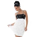 Edles Sexy Minikleid Cocktailkleid Weiss 9701