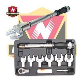 Professional-Grade 1/2" Interchangeable Spanner Torque Wrench Set - 15-80 Ft-Lb