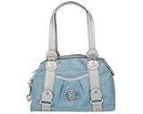 Kathy Van Zeeland Signature Embossed Metallic Hinge Satchel Crown Hardware A75927