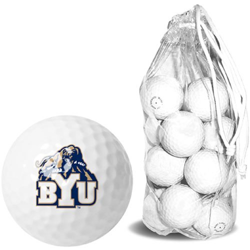 Brigham Young Cougars Ncaa 15 Golf Ball Clear Pack