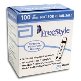 FreeStyle Lite Blood Glucose Test Strips 100 ea