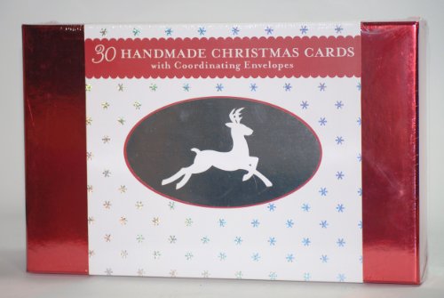 Handmade 30 Christmas Cards Set with Coordinating Envelopes