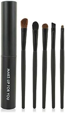 Annengjin® Hot Sale Mini Portable 5PCS Smoky Eyes Makeup Brush Set Face Eye Brushes Kit Sets（Black）