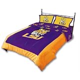 LSU Tigers Comforter Set- King Bed