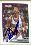 Bobby Simmons Autographed/Hand Signed Basketball Card (Milwaukee Bucks)