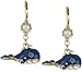 Betsey Johnson "Spectator" Whale Drop Earrings