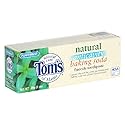 Tom's of Maine Natural Anticavity Baking Soda Fluoride Toothpaste, Peppermint, 1-Ounce Tubes (Pack of 12)