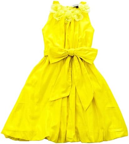 Sophie Catalou Baby Girls Yellow Sunshine Shimmer Floral Detail Dress 18M