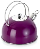 Elo - 5916 - Trend Color - Bouilloire à sifflet - Violet - 20 cm (Import Allemagne)