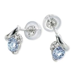 【クリックで詳細表示】バースデーコレクション (バースデーコレクション) ホワイトゴールドスタッドピアス TK-FM-74-03