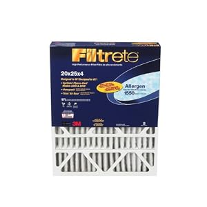 Filtrete Allergen Reduction Filter, 20-Inch by 25-Inch by 4-Inch, 4-Pack