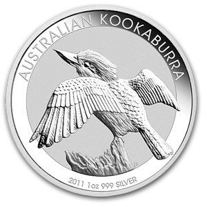 2011 Australian Kookaburra 1 ounce Silver Coin by Perth Mint 2011 Australian Kookaburra 1 ounce Silver Coin by Perth Mint