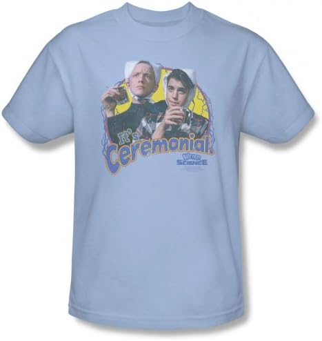 Weird Science Men's T-Shirt Ceremonial, Medium, Blue