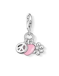 Thomas Sabo Love & Peace Charm, Sterling Silver