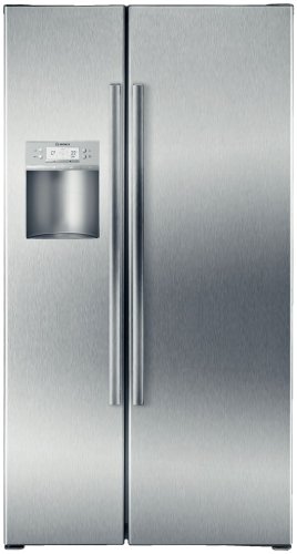 Bosch : B22CS80SNS 22 cu. ft. Linea Series Side by Side Refrigerator - Stainless Steel