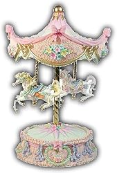 Musical Carousel with Beautiful Soft Colors, Spins to Lara's Theme