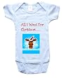 ALL I WANT FOR CHRISTMAS - BigBoyMusic Baby Designs - White, Blue or Pink Onesie / Baby T-shirt