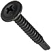 Small Parts 1020KPMB Steel Self-Drilling Screw, Black Phosphate Finish, Modified Truss Head, Phillips Drive, #3 Drill Point, #10-16 Thread Size, 1-1/4
