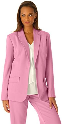 Jessica London Women's Plus Size Petite Bi-Stretch Blazer Candy Pink,16 P