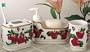 APPLE 3-D Ceramic Bathroom Bath Accessories Set NEW!