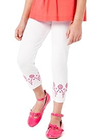 Autograph Cotton Rich Floral Embellished Cuff Leggings