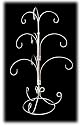 Ornament Display Stand Is Finished In A Beautiful Shiny Chrome With Nine Display Hooks