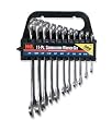 Combination Wrench Set, 1/4 to 7/8 Inch - 11 Pieces