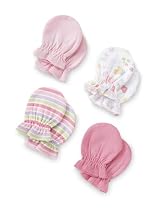 Gerber Brand 4 Pack Girl's Mittens