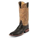 Mens JUSTIN OSTRICH Cowboy Boots Casual Dress TAN BLACK (Size Run 8 - 13 B D EE) SPR-SUM... by Justin