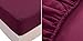 Honeymoon 1800T Brushed Microfiber 4PC Bedding Sheet Set, Sheet & Pillowcase Sets - Queen, Purple Eggplant