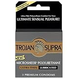 Trojan Condoms Trojan Supra Lubricated Non Spermicidal 6 Pack Condoms