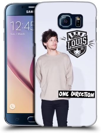 Official One Direction 1D Logo Louis Tomlinson Photo Hard Back Case Cover for Samsung Galaxy S6 G920, Galaxy S6 Duos