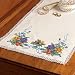 Spring Flowers Stamped Cross Stitch Dresser Scarf