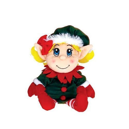 Fiesta Toys 11" Plush Santa's Secret Elf Girl