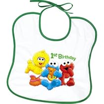 Sesame Street 1st Birthday Bibs 2ct