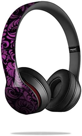 Mightyskins Protective Vinyl Skin Decal Cover for Dr. Dre Beats Solo2 Headphones wrap sticker skins Purple Style