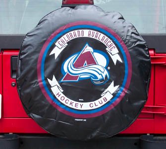 The Colorado Avalanche NHL Hockey Tire Cover