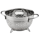 MIU 3-Quart Brushed Stainless-Steel Colander