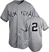 Derek Jeter Majestic MLB Road Grey Authentic New York Yankees Jersey - 56 (3XL)