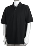 Callaway Men's Short Sleeve Pique Polo, Black, Medium