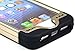 Bastex Heavy Duty Hybrid Case for iPhone 5, 5S - Black Silicone / Antique Gold & Silver Circles Design Hard Cover