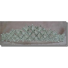 Bridal Wedding Tiara Crown With Crosshatch Style 72766