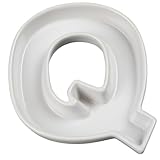 IMAGE OF Ivy Lane Designs Ceramic Love Letter Dish, Letter Q, White