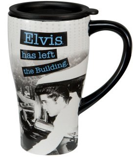 Elvis Presley Left The Building Travel Mug
