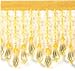 Disk and Diamond Fringe - Yellow - 2 1/2 - IR1988YL. Available in 7 colors. Beaded Trims and Fringes Collection.