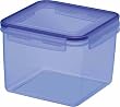 EMSA CLIP & CLOSE Contenitore salvafreschezza quadrato, 3,1 L, colore: blu