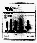 Vermont American 23010 5 Piece HSS Router Bit Starter Set