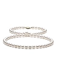 AAA Quality, 22-inch, 6.5-7.0 mm, White Akoya Pearl Necklace
